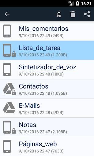 Cuaderno jerárquicos de notas screenshot 8