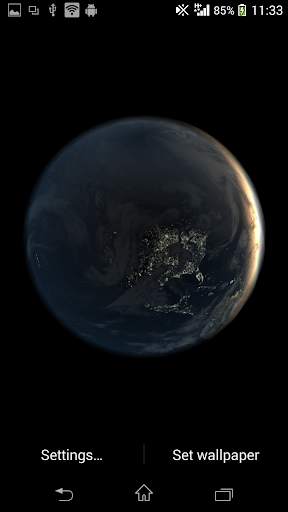 Earth Live Wallpaper screenshot 2