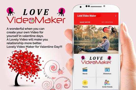 Love Photo Video Movie Maker स्क्रीनशॉट 1