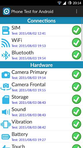 Telefon-Test für Android screenshot 2
