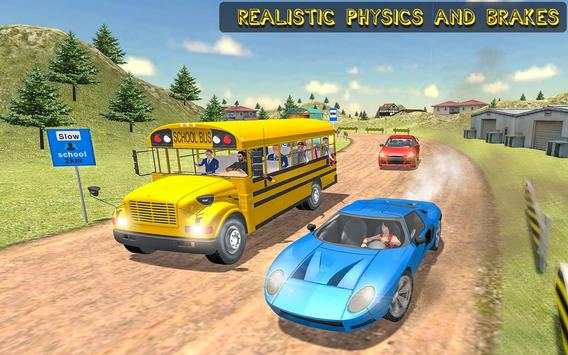 Off Road School Bus : Uphill Driving Simulator screenshot 13