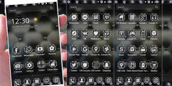 Luxury Black Leather Theme screenshot 3