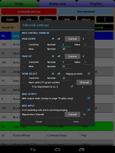 Songbook, MusicBook, MP3 Player, MIDI Karaoke screenshot 14