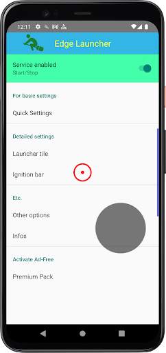 Edge Launcher (Sub Launcher) screenshot 5