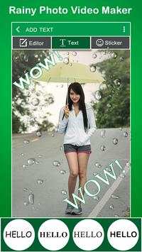 Rainy Photo Video Maker screenshot 5