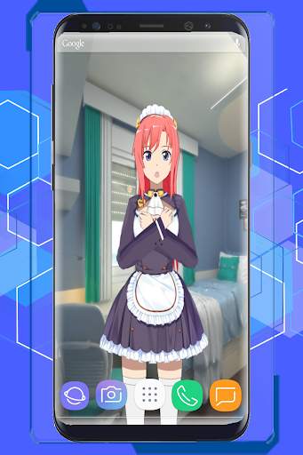 Anime Schoolgirl Interactive Live Wallpaper screenshot 3