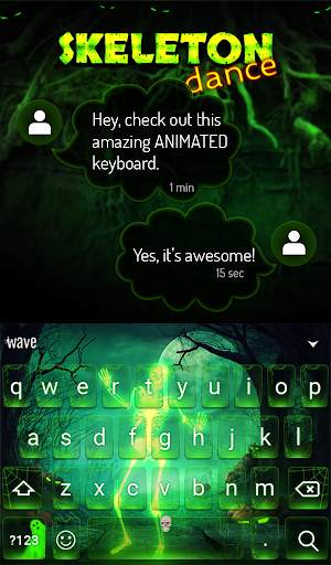 Skeleton Dance 4 Keyboard   Live Wallpaper screenshot 3
