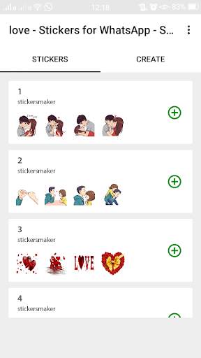 Love  Sticker For Whatsapp 💕 & Stickers Maker screenshot 1