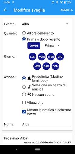Sveglia Solare screenshot 2