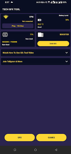 TECH APP GFX TOOL FOR BGMI स्क्रीनशॉट 3