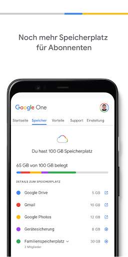 Google One screenshot 3