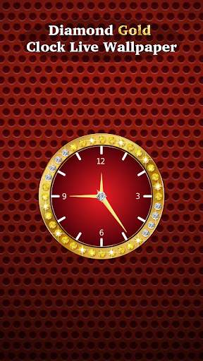 Diamond Gold Clock Wallpaper screenshot 4
