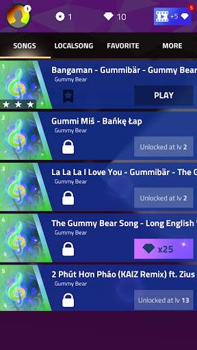 The Gummy Bear Piano Tiles screenshot 1