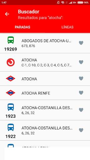 Bus Madrid Metro Cercanias ES screenshot 8