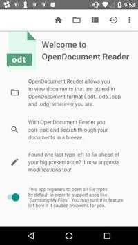 OpenOffice - LibreOffice - OpenDocument Reader 1 تصوير الشاشة