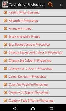Tutorials for Photoshop screenshot 4