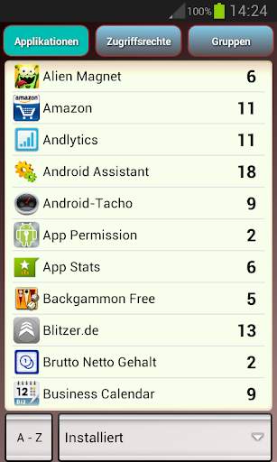 App Zugriffsrechte screenshot 1