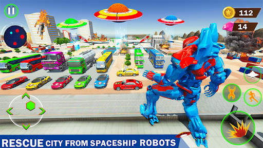 Bus Robot Car War - Robot Game screenshot 5