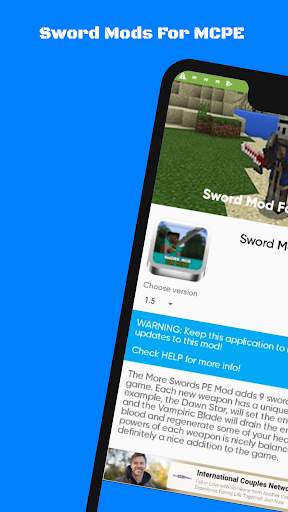 Sword Mod For MCPE screenshot 2