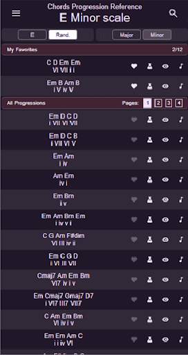Chord Progression Reference (free) screenshot 2