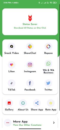 Status downloader-whatsapp status downloder 1 تصوير الشاشة