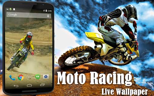 Moto Racing Live Wallpaper screenshot 1