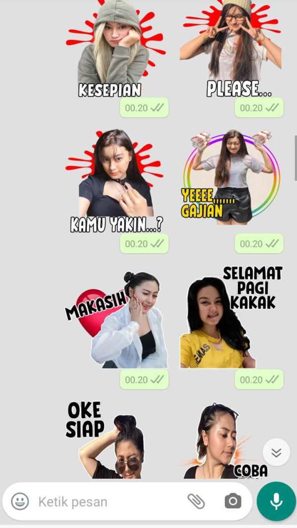 Sticker Cewek Seksi dan Cantik untuk WAStickerApps screenshot 5