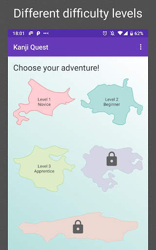 Kanji Quest - study for JLPT in a fun Kanji Game ! screenshot 3