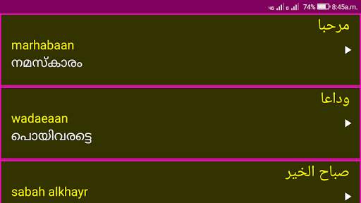 Learn Arabic From Malayalam screenshot 16