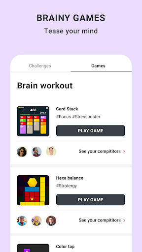Thunderpod- Home workouts, meditation, brain games screenshot 3