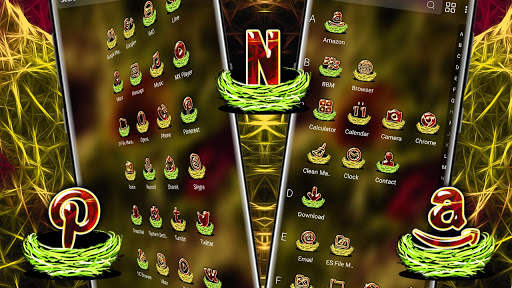 Fractal Neon Nest Launcher Theme screenshot 3