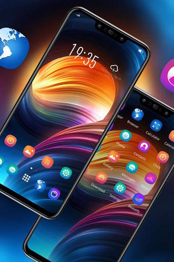 Color theme beautiful spiral mountain Galaxy M20 screenshot 2
