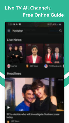 Live TV All Channels Free Online Guide screenshot 1