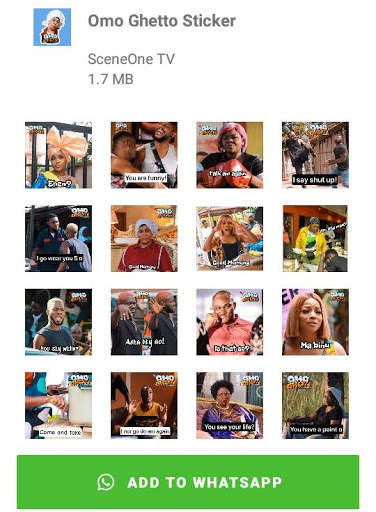 Omo Ghetto Whatsapp Sticker screenshot 6