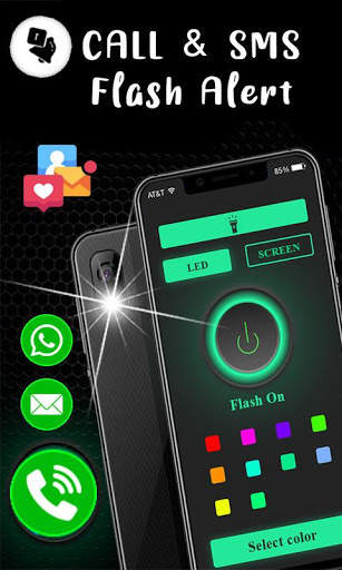 Blinking flash on Call & SMS - Ultra Flash Alert screenshot 3