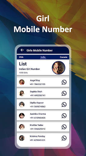 Girls Mobile Number for WhatsApp - Prank screenshot 3