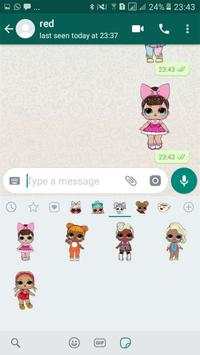 Cute Surprise Lol Dolls For WhatsApp-WAStickerApps screenshot 4