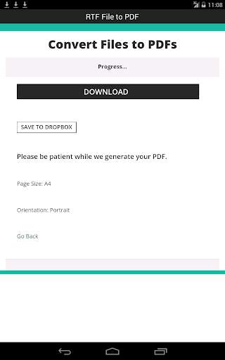 RTF File to PDF 15 تصوير الشاشة