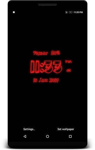 3D Digital Clock Live Wp screenshot 4