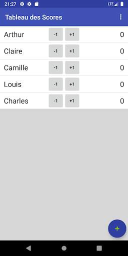 Tableau des Scores screenshot 1