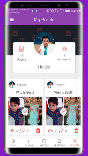 FaceVote - Social Media Voting App screenshot 4