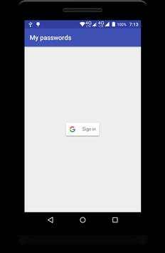 My passwords screenshot 1