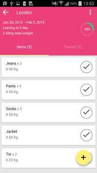 Packed It, Travel Packing List screenshot 5