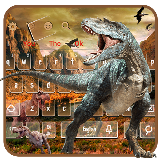 3D-dinosaurus-toetsenbord icon
