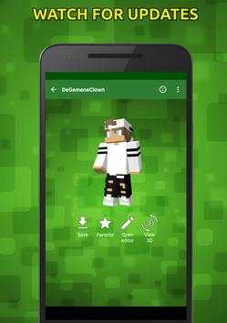 Popular Skins for Minecraft in 3D screenshot 3