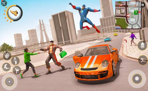 Spider iron Rope Man hero – Crime City Simulator स्क्रीनशॉट 2
