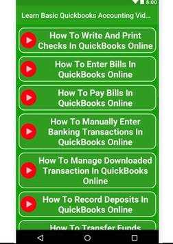 Learn Basic Quickbooks Accounting Video Tutorial screenshot 5