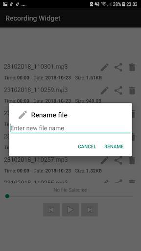 Audio Recorder Widget screenshot 5