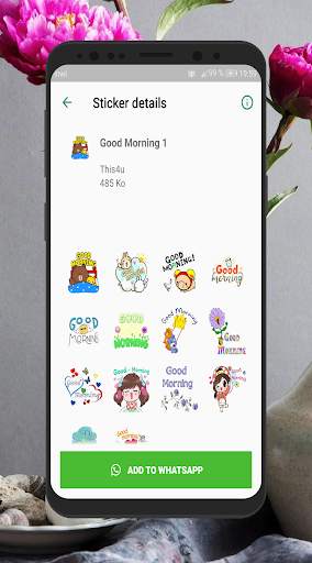 Good morning night Stickers screenshot 2