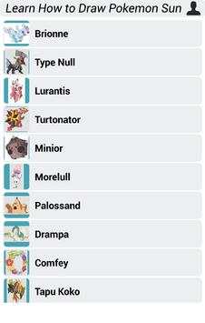 Learn How to Draw Pokemon Sun Moon screenshot 4
